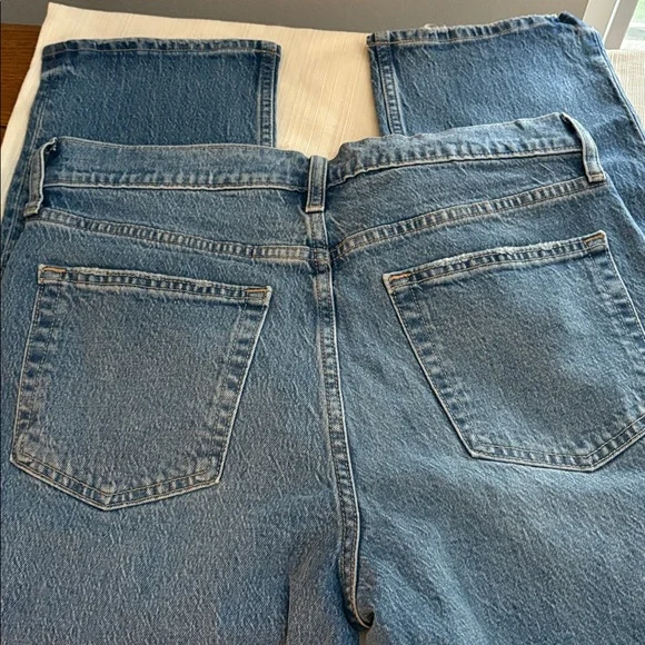 New GAP High Rise Cheeky Straight Size 30 Long medium blue - Picture 2 of 12